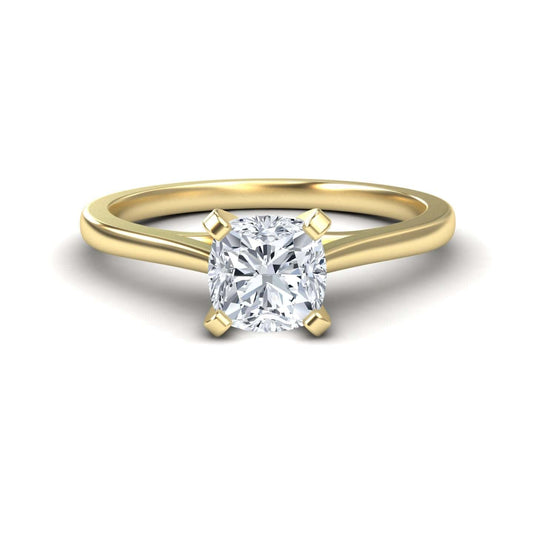 White Diamond Classic Solitaire Engagement Ring - Jinhai
