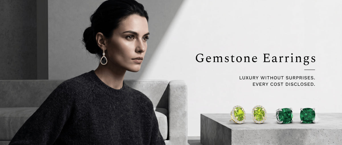 Gemstone earrings