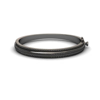 Bold Black Bangle: Unconventional Elegance - Amalia