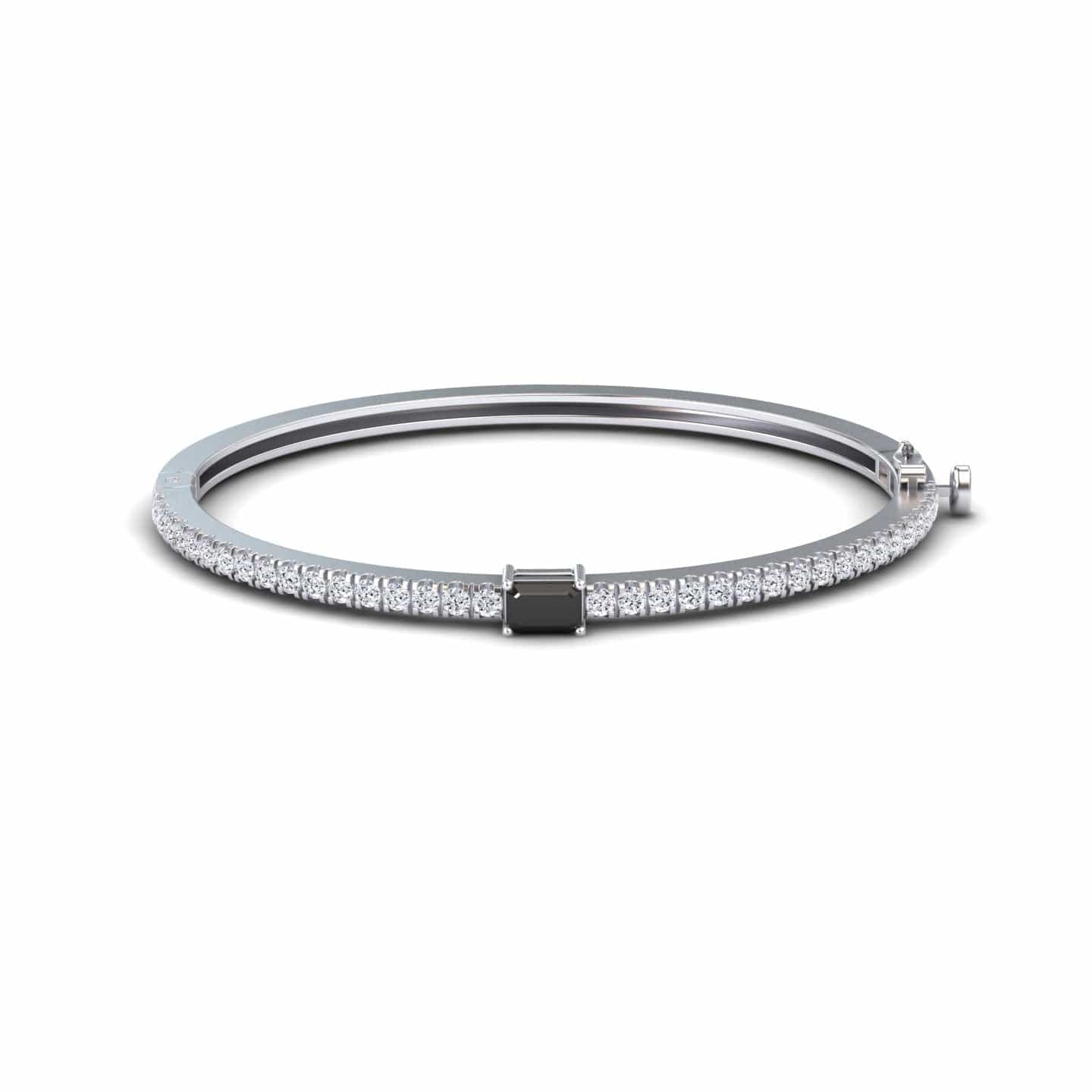 black and diamond bracelet