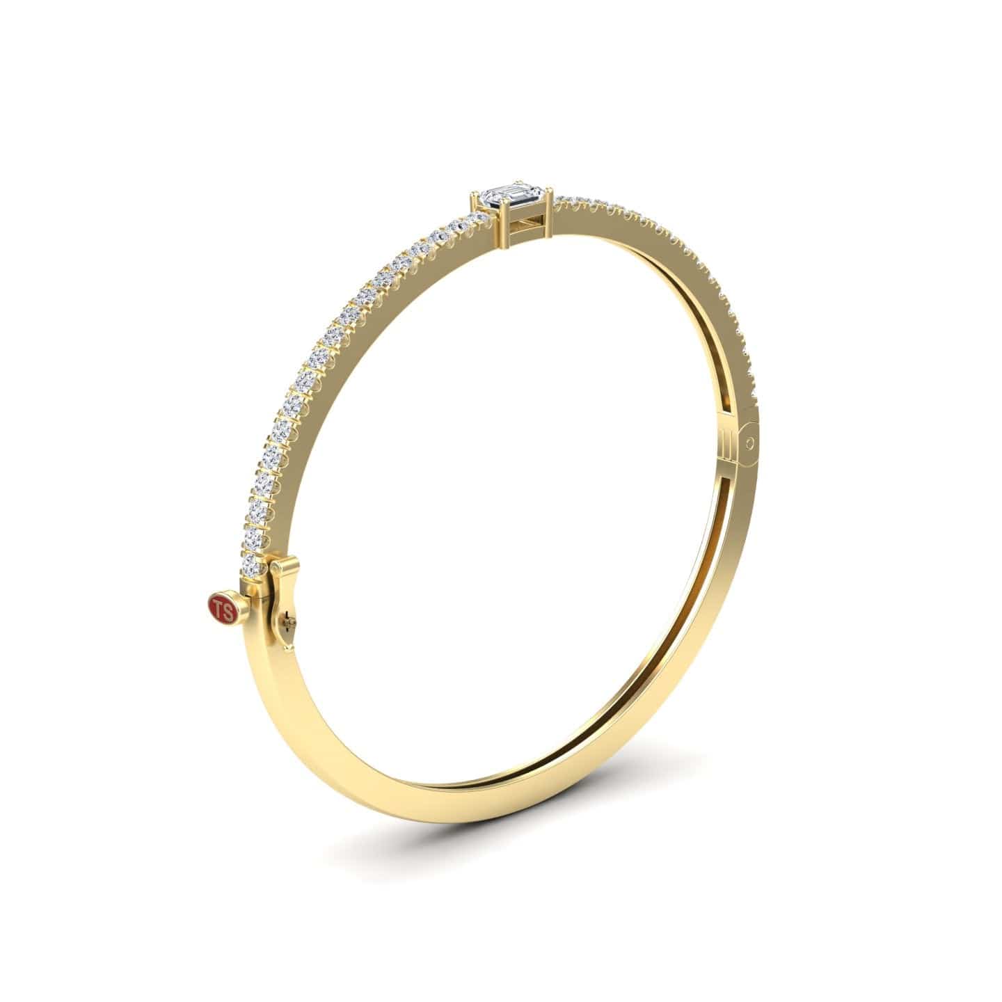Diamond Fancy Bangle Bracelet - Amandine