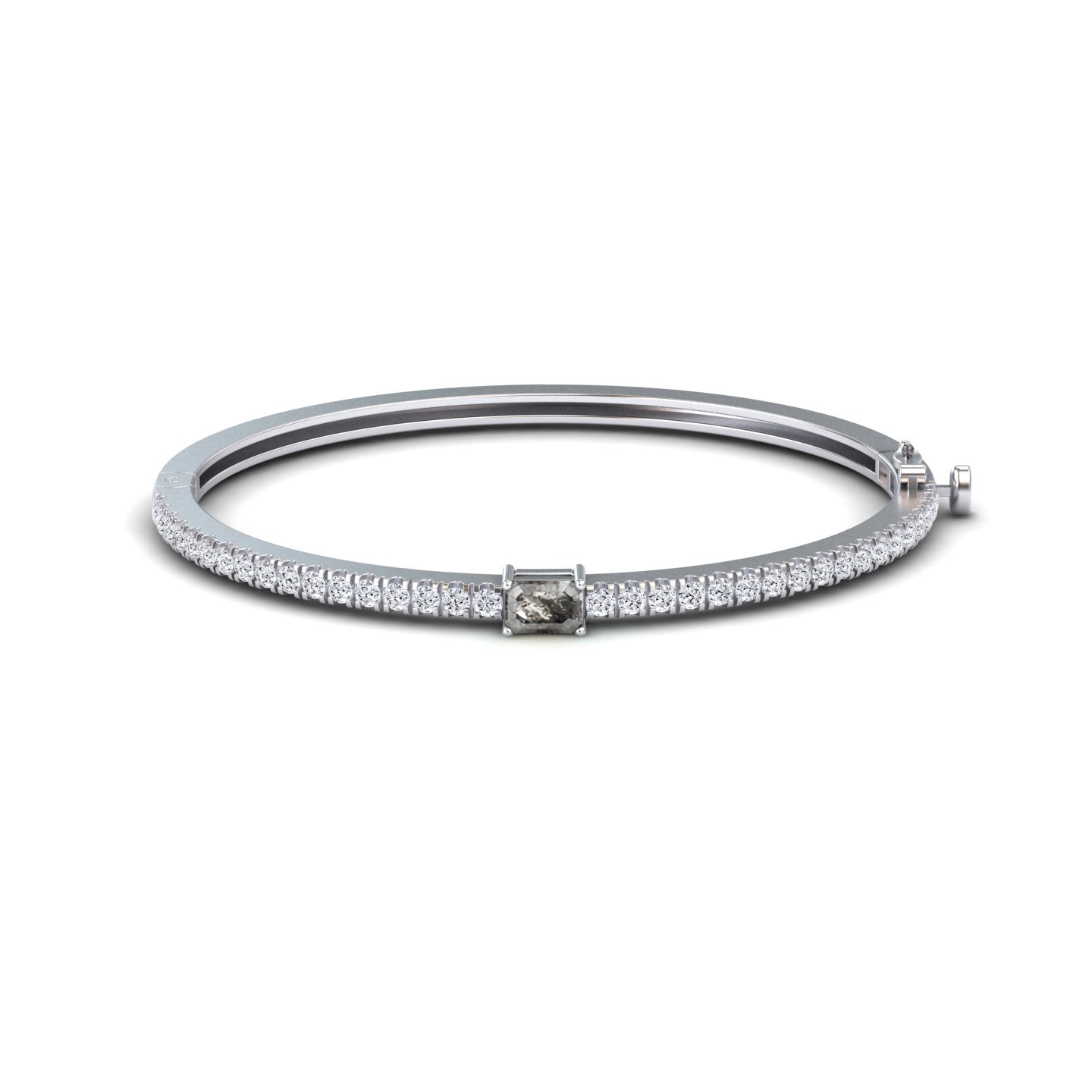 Salt & Peper Diamond Fancy Bangle Bracelet - Amandine
