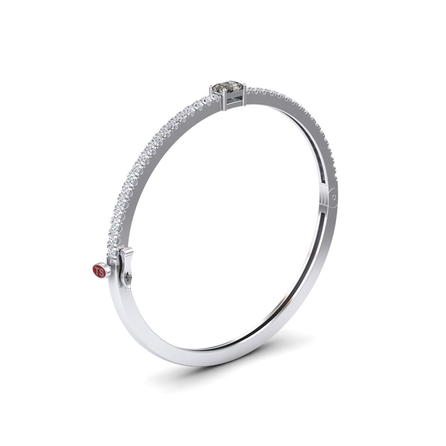 Salt & Peper Diamond Fancy Bangle Bracelet - Amandine