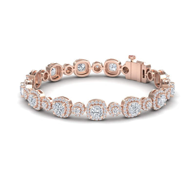 Lab Grown White Diamond Tennis Bracelet