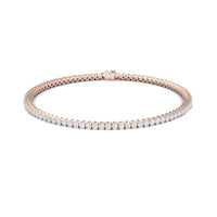 White Diamond 2.0mm Eternity Bangle Bracelet - Alejandra