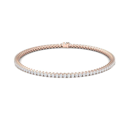 White Diamond 2.0mm Eternity Bangle Bracelet - Alejandra