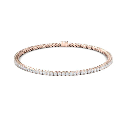 White Diamond 2.0mm Eternity Bangle Bracelet - Alejandra