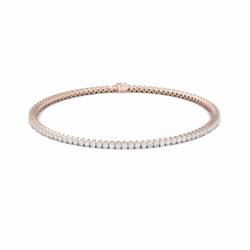 White Diamond Eternity Bangle Bracelet - Alejandra