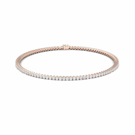 White Diamond 1.7mm Eternity Bangle Bracelet - Alejandra