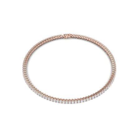 White Diamond 1.7mm Eternity Bangle Bracelet - Alejandra