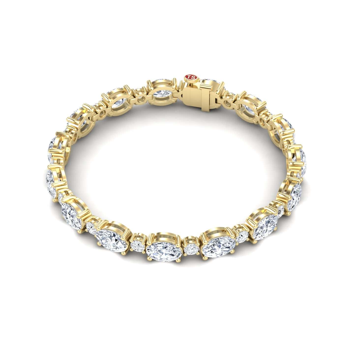Lab Grown White Diamond Tennis Bracelet - Sylvie