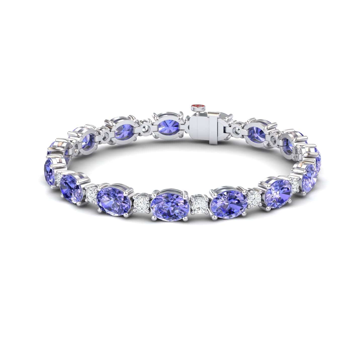 Tanzanite & Diamond Tennis Bracelet - Sylvie