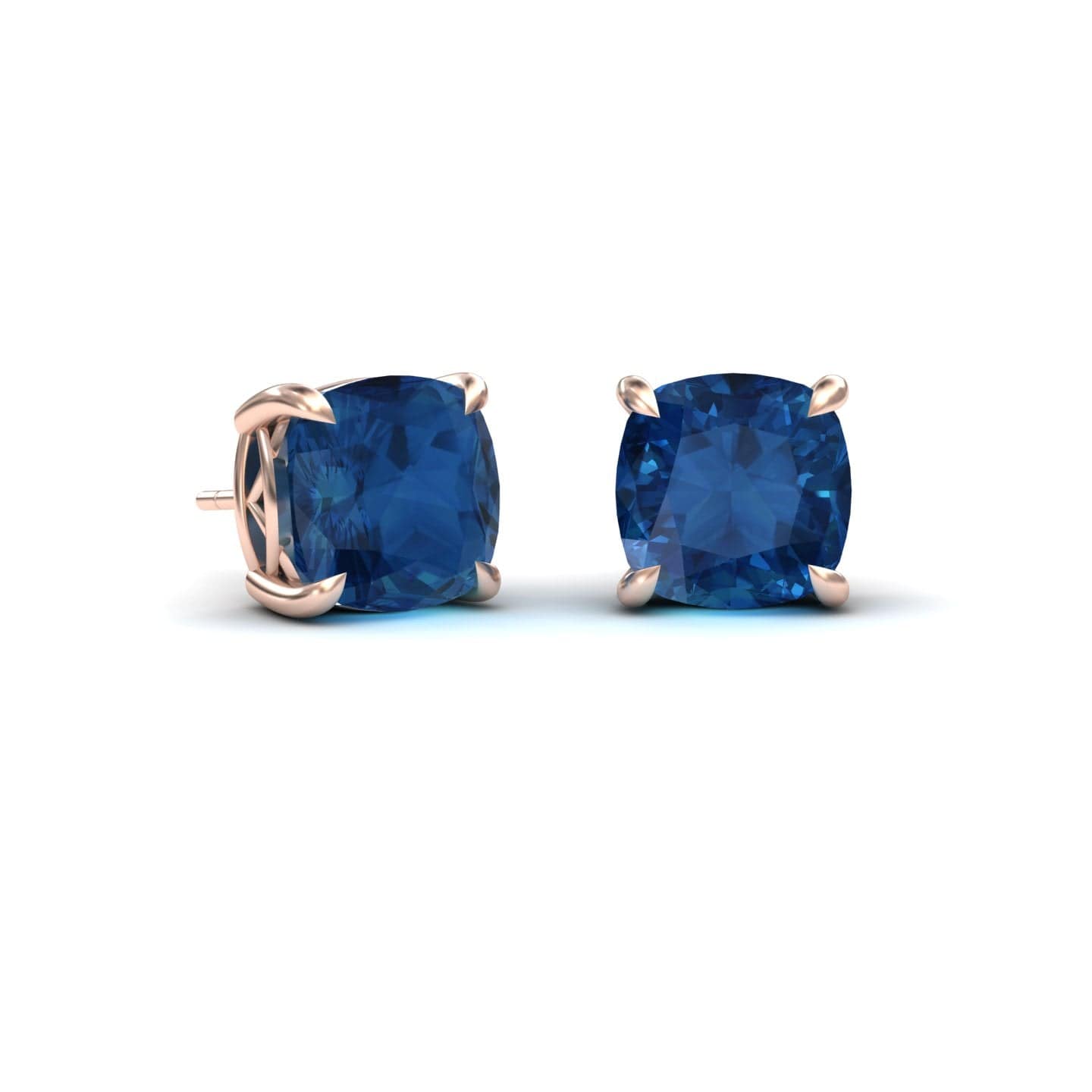 London Blue Topaz Stud Earrings - Deborah