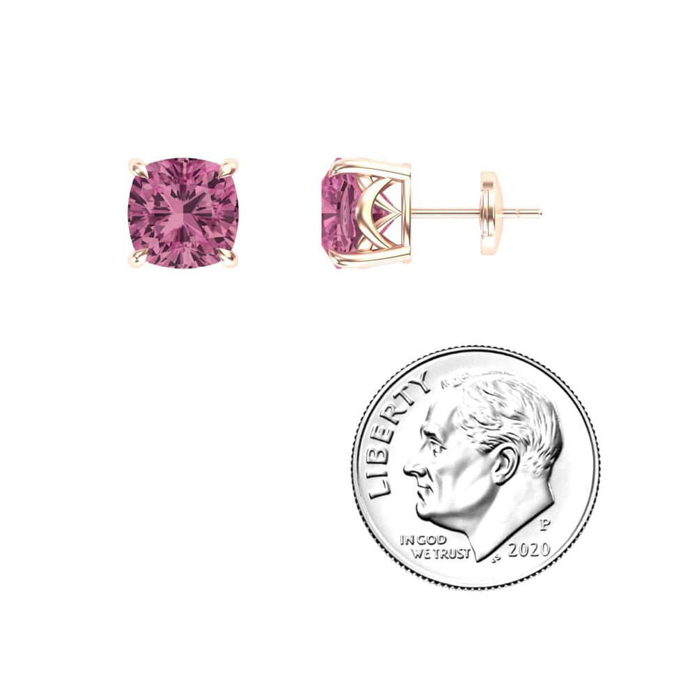 Pink Tourmaline Stud Earrings - Deborah