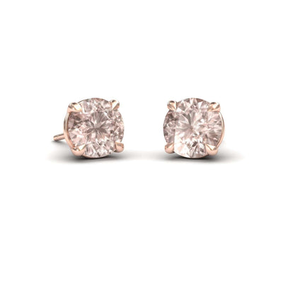 Morganite Stud Earrings