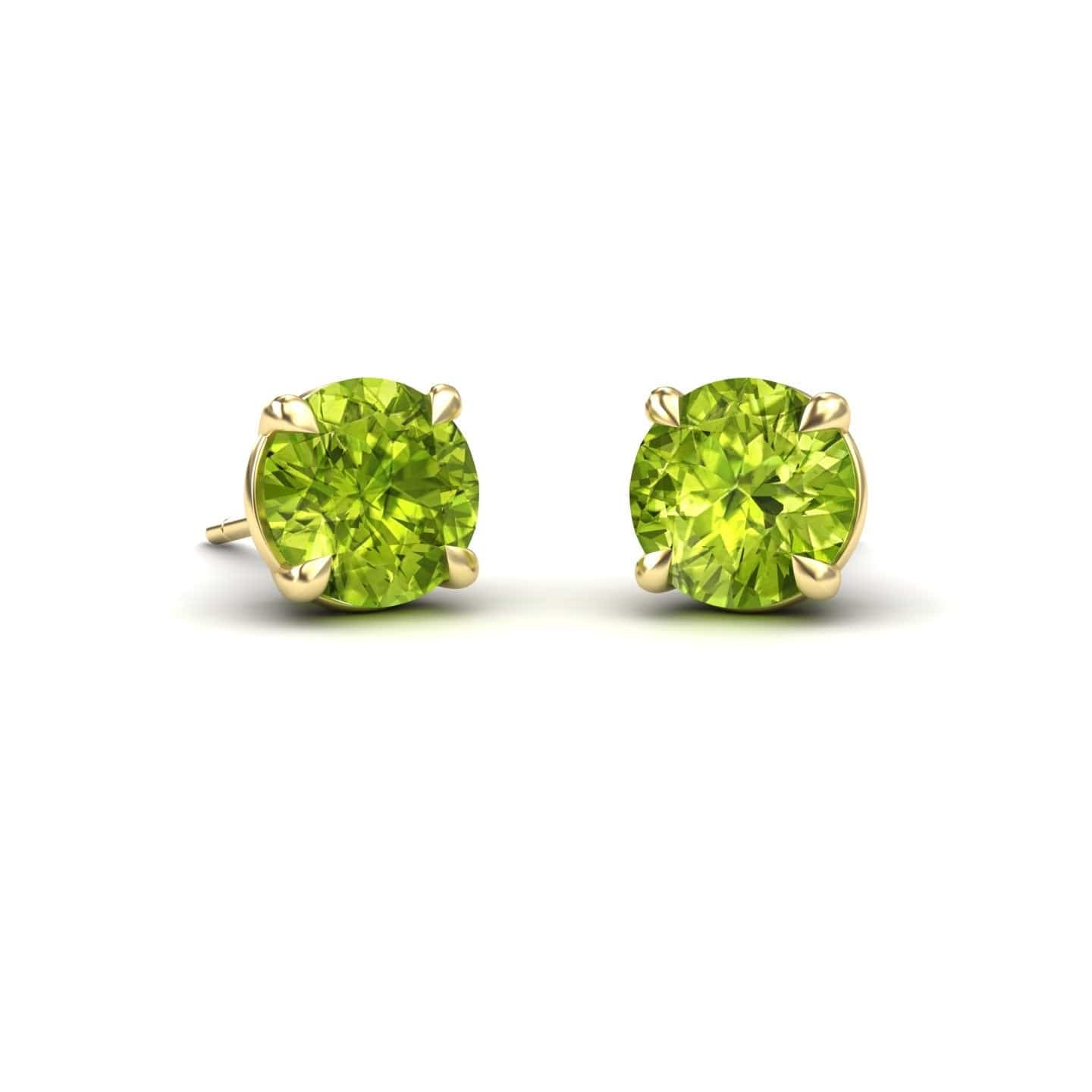 Peridot Stud Earrings - Gauri