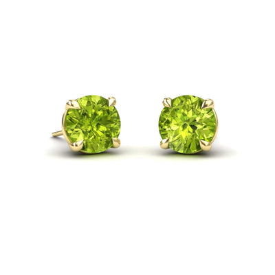 Peridot Stud Earrings