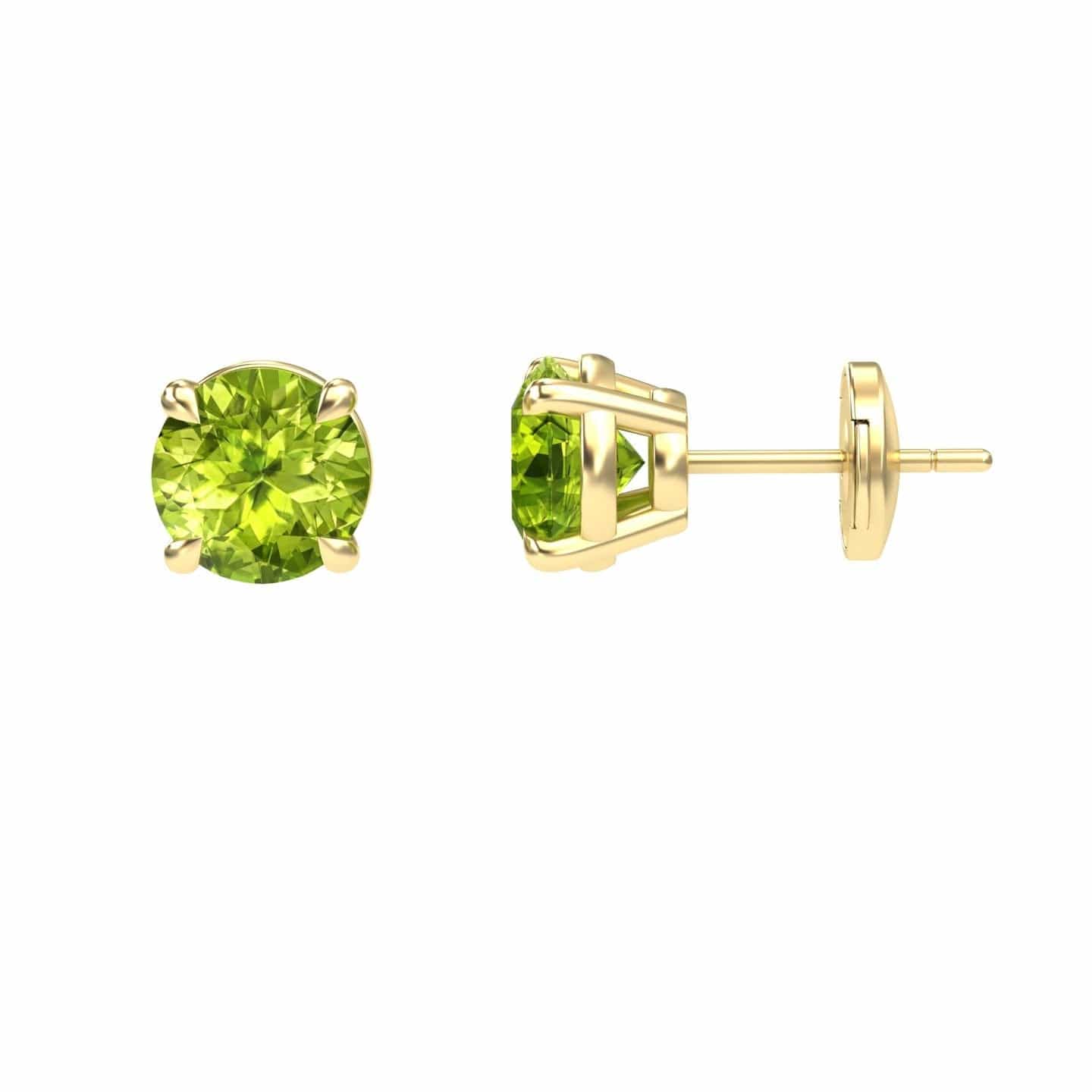 Peridot Stud Earrings - Gauri