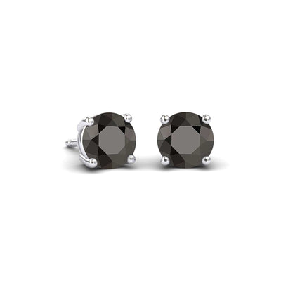 Black Diamond 1Ct Stud Earrings