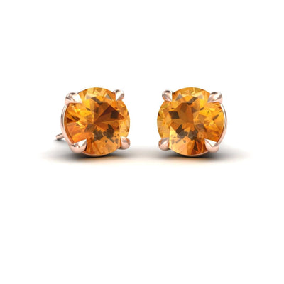 Citrine Stud Earrings