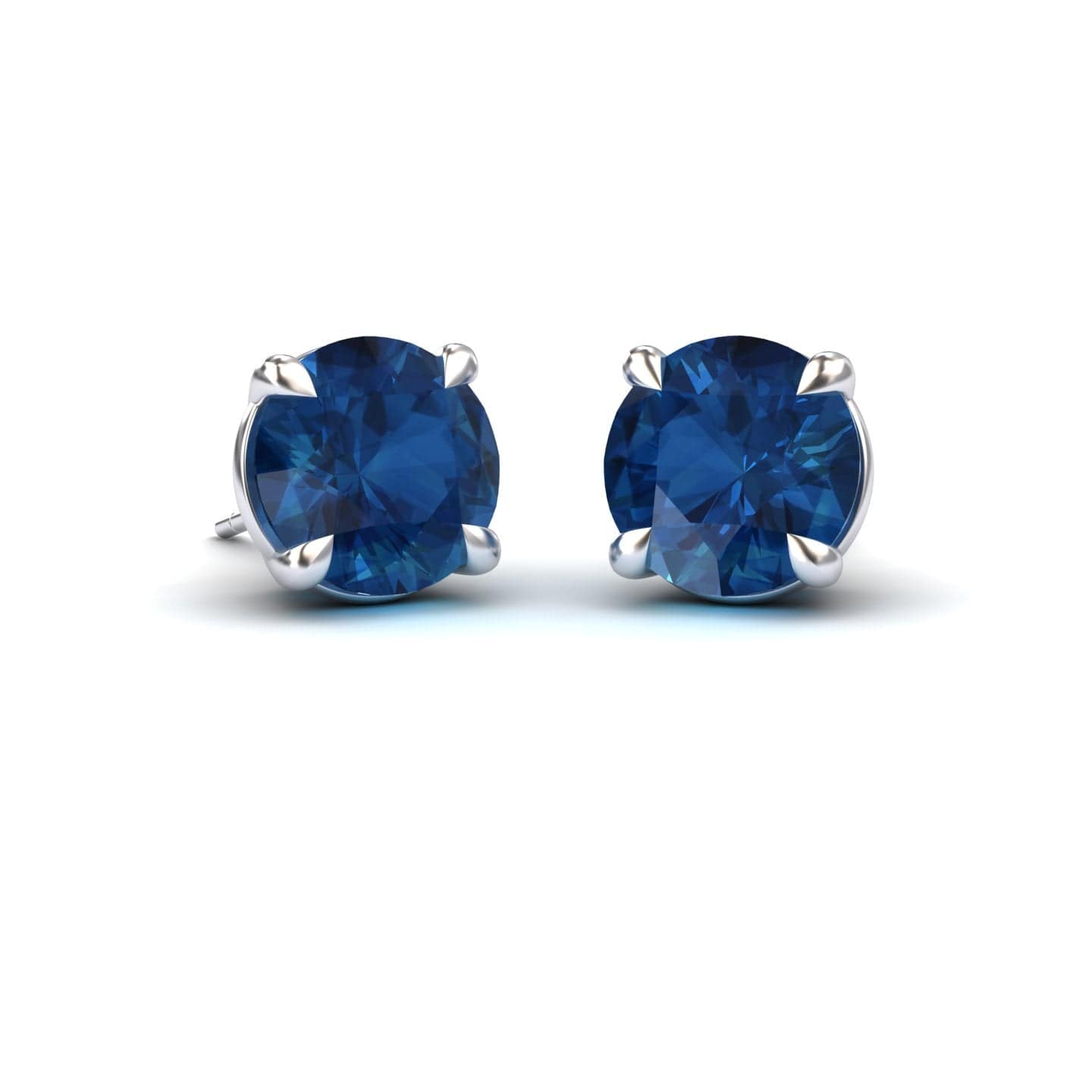 London Blue Topaz Stud Earrings - Helena