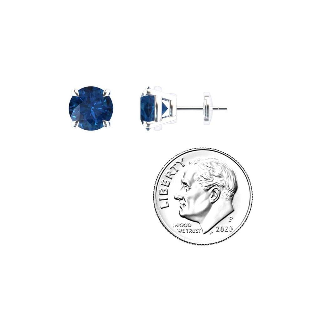 London Blue Topaz Stud Earrings - Helena