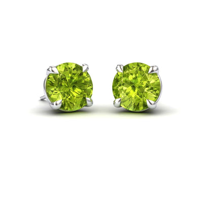 Peridot Stud Earrings