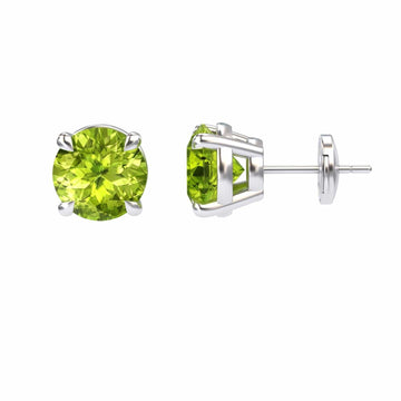 Peridot Stud Earrings - Helena