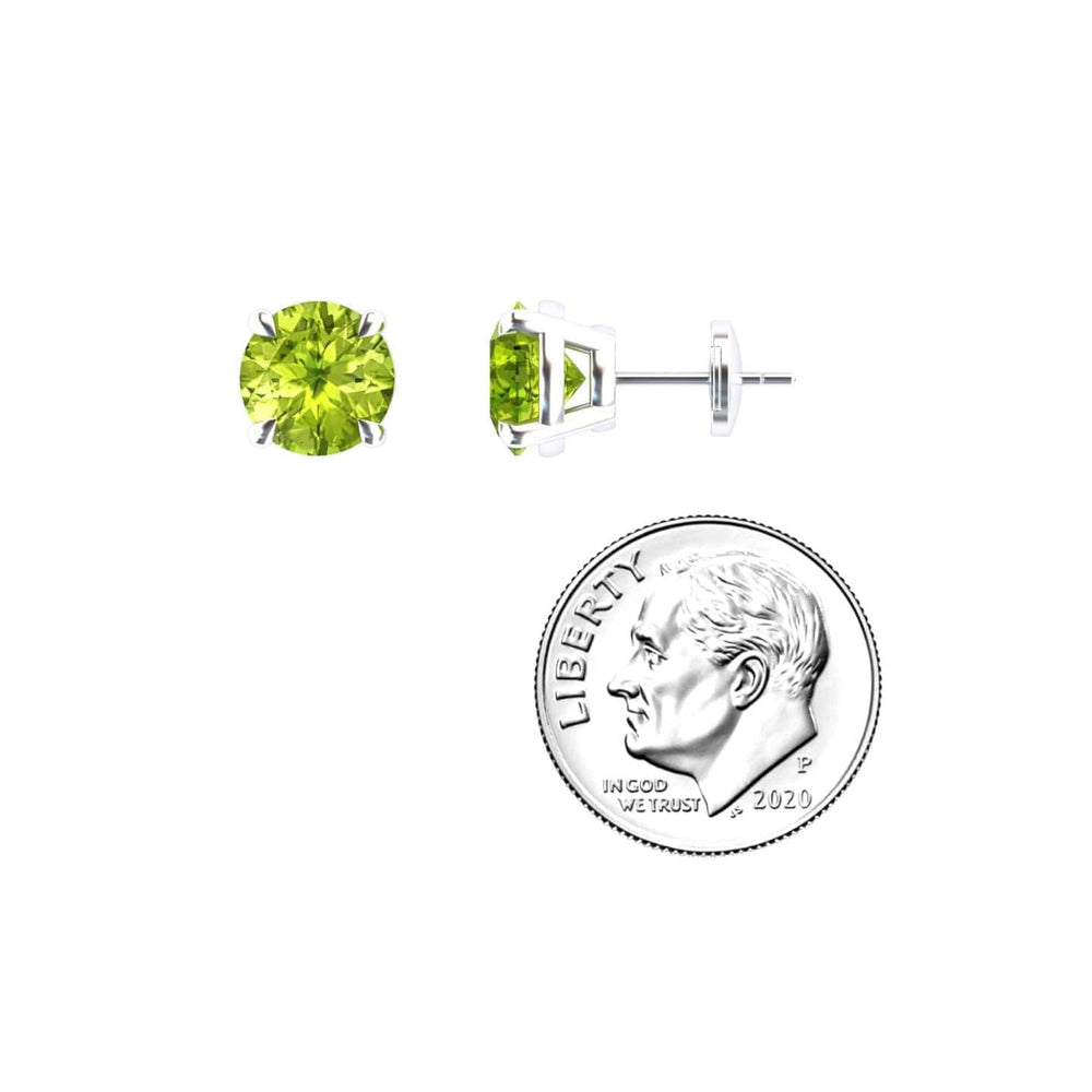 Peridot Stud Earrings - Helena