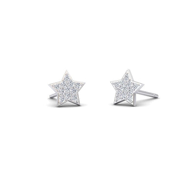 Diamond Celestial Sparkle Star Earrings