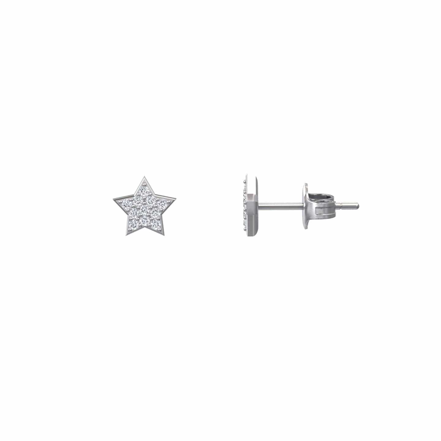 Diamond Celestial Sparkle Star Earrings - Nargis