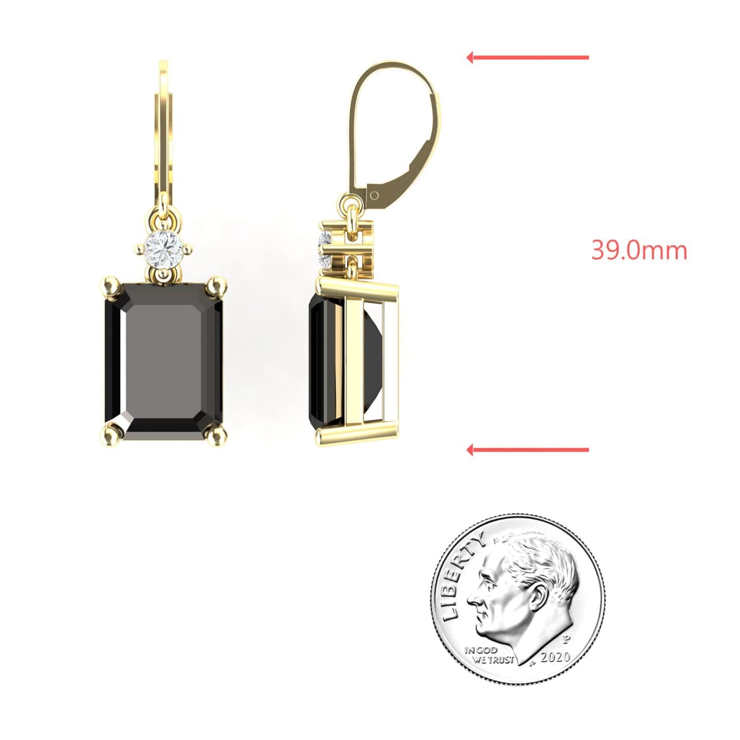 Black Onyx Drop Earrings - Varsha