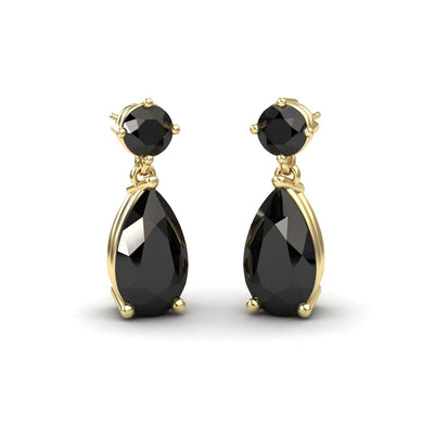 Black Onyx Drop Earrings