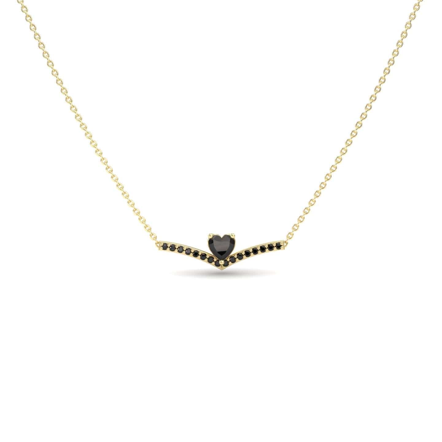 Black Diamond Chevron Necklace - Summer