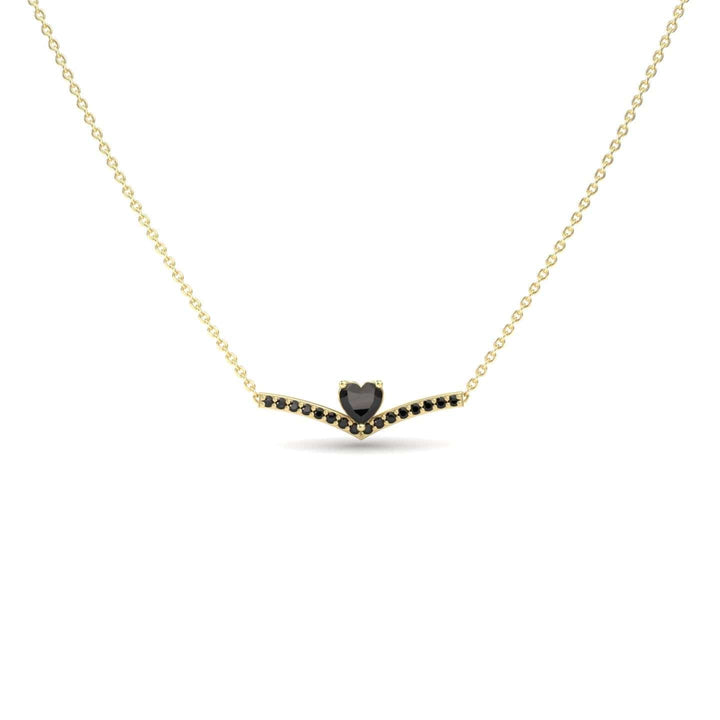 Black Diamond Chevron Necklace - Summer