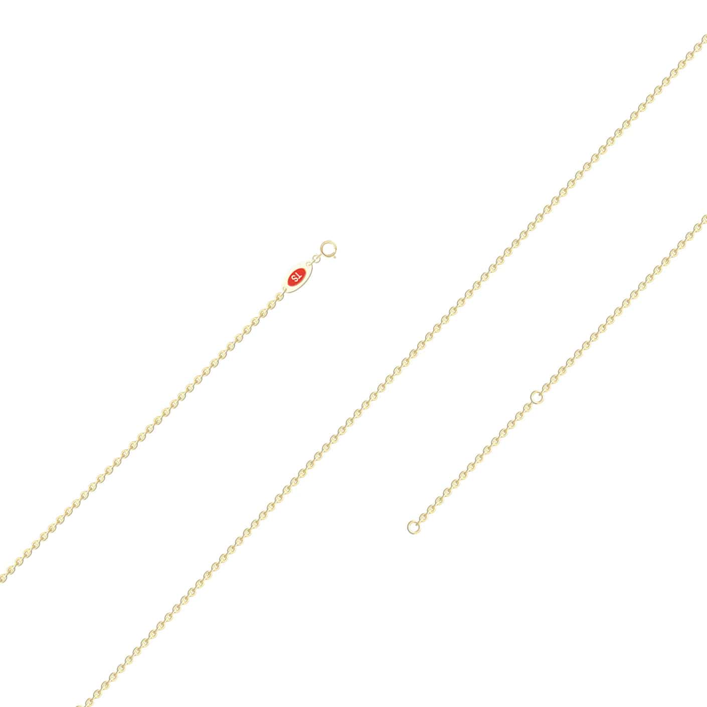 Lab Grown Pink Sapphire & Diamond Chevron Necklace - Summer