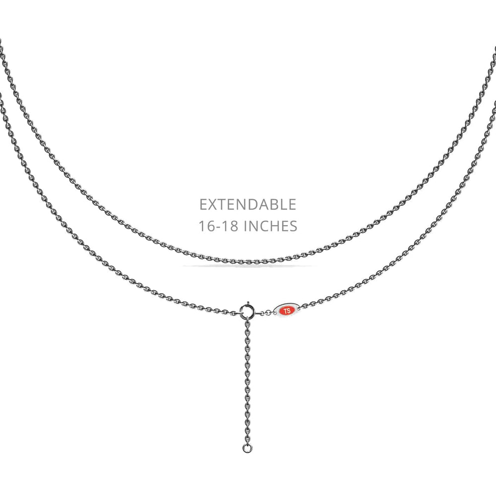 Lab Grown Pink Sapphire Solitaire Necklace - Aaradhya