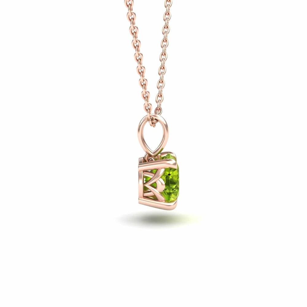Peridot Solitaire Necklace - Aaradhya