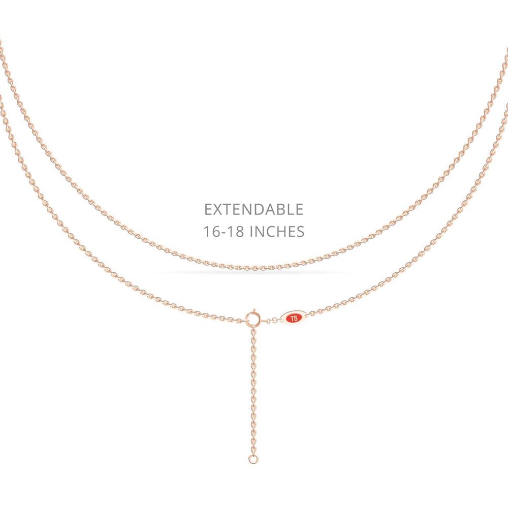 London Blue Topaz Solitaire Necklace - Breanna