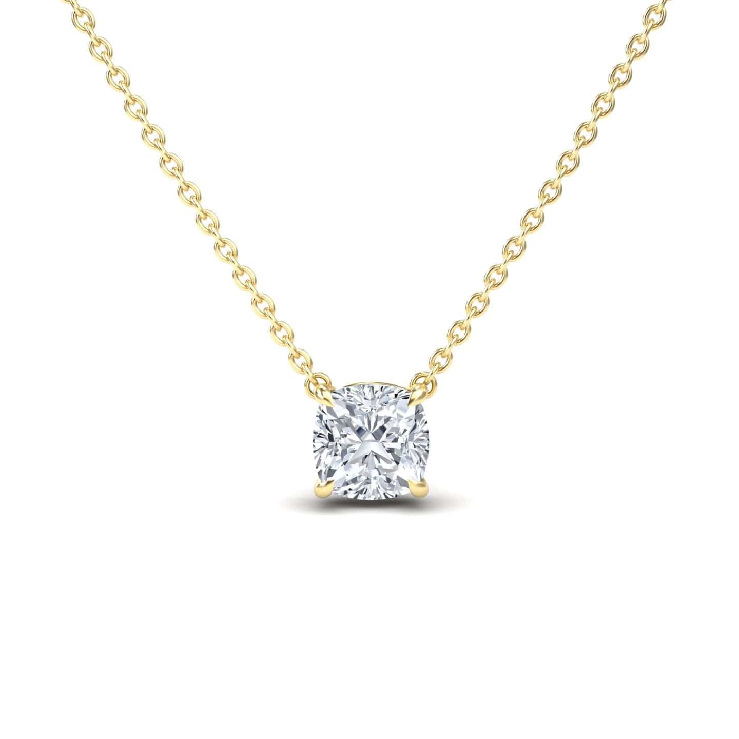 Moissanite Solitaire Necklace - Breanna