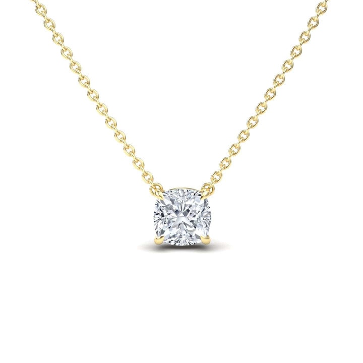 Lab Grown Moissanite Solitaire Necklace - Breanna