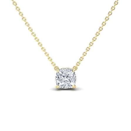 Moissanite Solitaire Necklace - Breanna