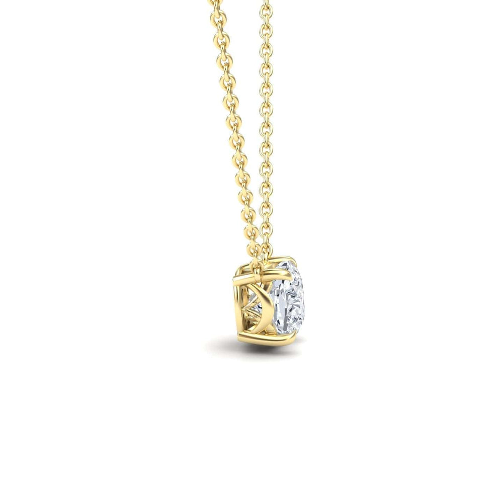Lab Grown Moissanite Solitaire Necklace - Breanna