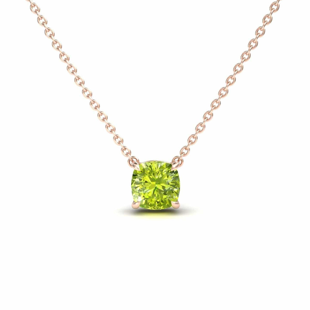 Peridot Solitaire Necklace - Breanna