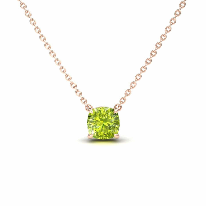 Peridot Solitaire Necklace - Breanna