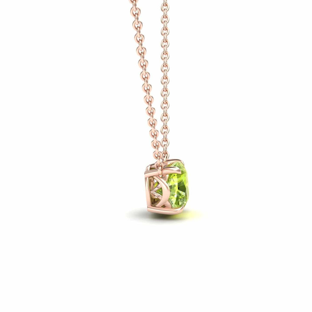 Peridot Solitaire Necklace - Breanna