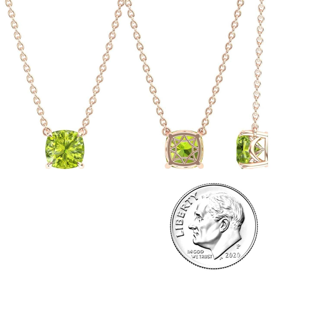 Peridot Solitaire Necklace - Breanna