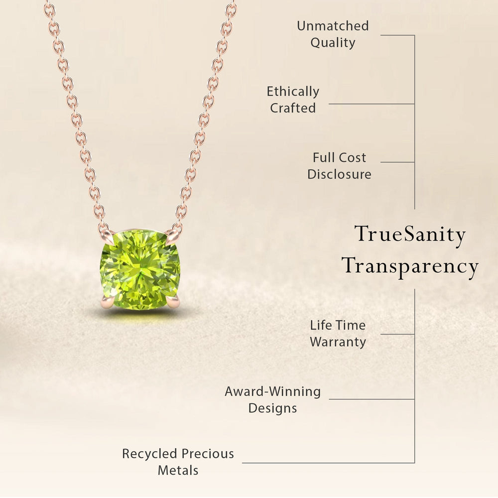 Peridot Solitaire Necklace - Breanna