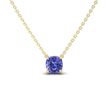 Tanzanite Solitaire Necklace - Breanna