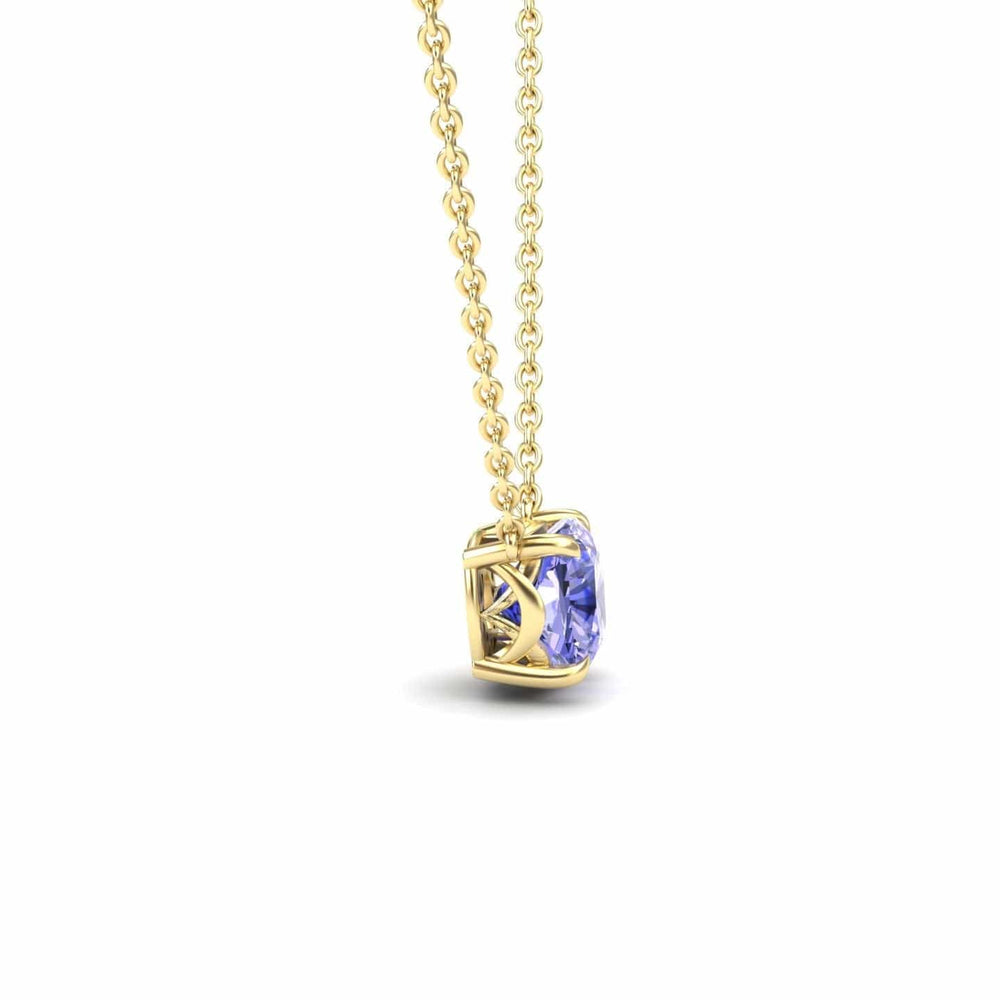 Tanzanite Solitaire Necklace - Breanna